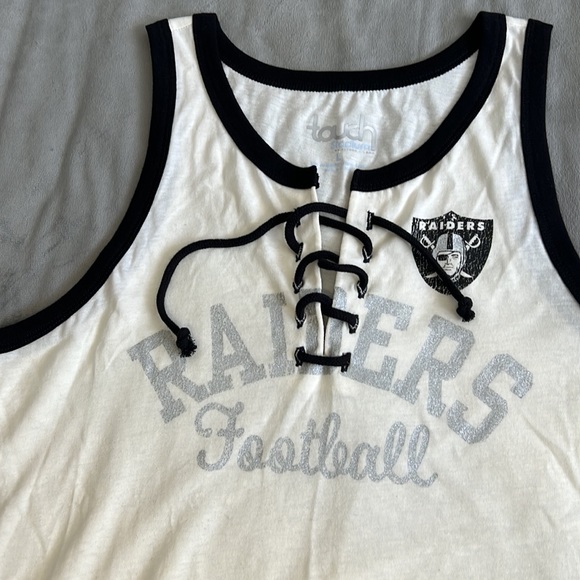 Raiders Football lace up tank NWT - Picture 2 of 5